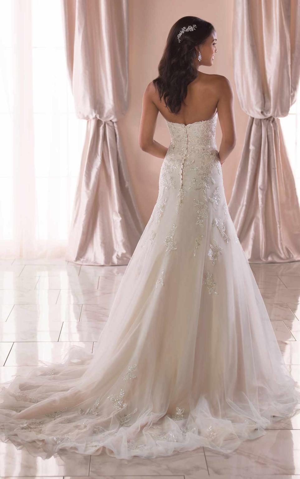 Sparkly Organza Strapless Wedding Gown, Stella York Wedding Dresses